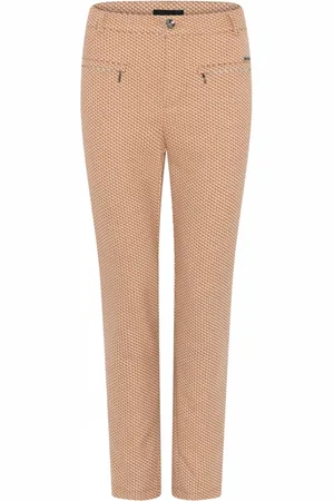 C.ro Slim-fit Trousers, female, , Size: L Jacquard Zip 7/8 Pants Orange
