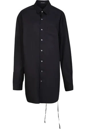 ANN DEMEULEMEESTER Shirt Dresses, female, , Size: M Elisabeth Shirt - Classic Collar, Asymmetric Hem