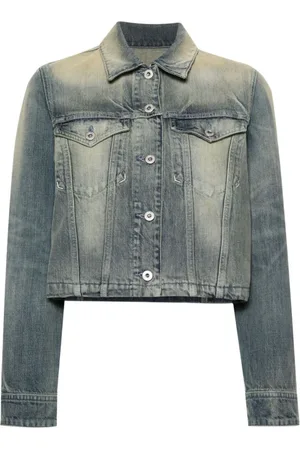 Kenzo Denim Jackets, female, , Size: M Indigo Denim Jacket with Logo Buttons