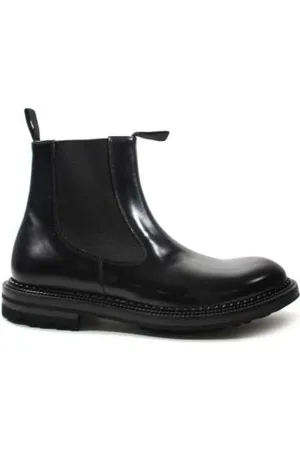 Green george Chelsea Boots, male, , Size: 12 US Leather Beatles Sneakers Made in Italy