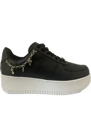 Windsor Sneakers, female, , Size: 8 US Leather Sneakers with Metal Accessory - Size 36