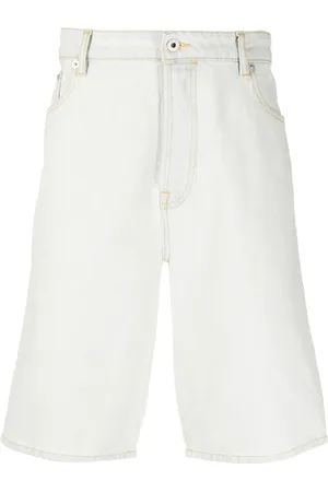 Kenzo Denim Shorts, male, , Size: W31 Logo-Embroidered Denim Shorts