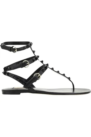 VALENTINO GARAVANI Flat Sandals, female, , Size: 5 US Rockstud Sandals Ss22