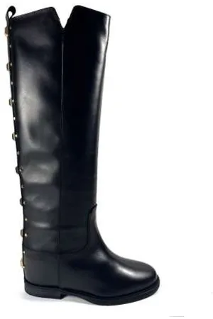 Via Roma High Boots, female, , Size: 10 US Leather Studded Boot