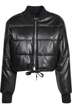 Msgm Down Jackets, female, , Size: XS Padded Quilted Jacket with Drawstring Hem