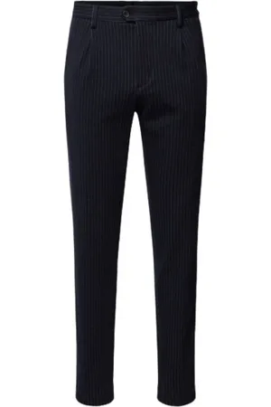 Tommy Hilfiger Slim-fit Trousers, male, , Size: W38 Slim Stretch Striped Hampton Pants
