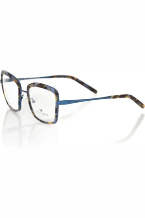FRANKIE MORELLO Glasses, female, , Size: ONE SIZE Blue Square Eyeglasses