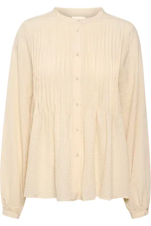 Part Two Blouses, female, , Size: XL Waffle Fabric Long Sleeve Blouse