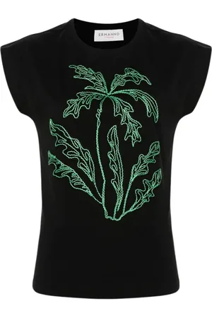 ERMANNO SCERVINO T-Shirts, female, , Size: M Palm Tree T-shirt