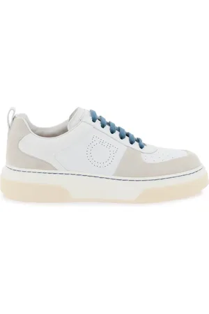 Salvatore Ferragamo Sneakers, male, , Size: 6 US Smooth Leather and Suede Sneakers