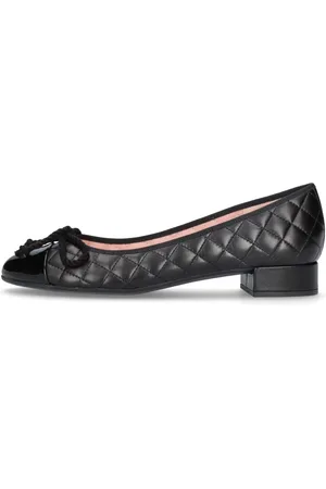 Pretty Ballerinas Ballerinas, female, , Size: 9 US Quilted Leather Ballerina with 2.5cm Heel