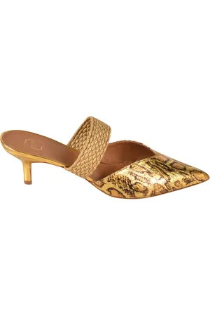MALONE SOULIERS Heeled Mules, female, , Size: 7 1/2 US Sandals Golden