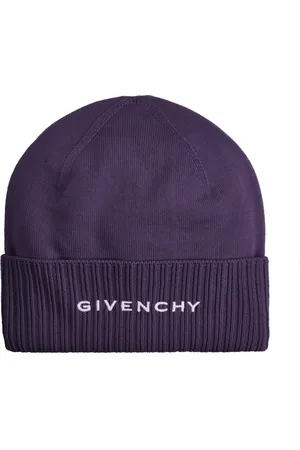 Givenchy Beanies, male, , Size: ONE SIZE Wool Ribbed Trims Hat