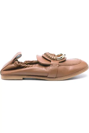 See by Chloé Loafers, female, , Size: 7 US Hana Leather Loafers