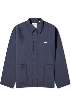 DANTON Light Jackets, male, , Size: S Moleskin Mandarin Collar Jacket