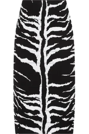 Alaïa Midi Skirts, female, , Size: XS Zebra Pencil Skirt