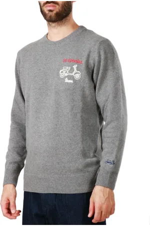 MC2 SAINT BARTH Sweatshirts, male, , Size: XL Heron Embroidered Sweater