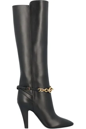 Saint Laurent Heeled Boots, female, , Size: 8 1/2 US Le Maillon Boots, 9.5 cm Heel, 100% Calfskin