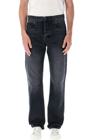 haikure Straight Jeans, male, , Size: W31 Washed Relaxed-Fit Blake Denim Jeans