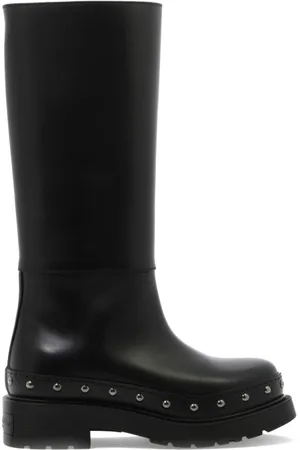 Dior Rain Boots, female, , Size: 7 US Elegant Leather Boots
