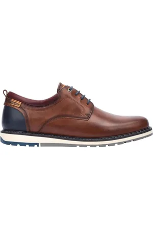 Pikolinos Business Shoes, male, , Size: 11 US Men Casual Camel Leather Shoes