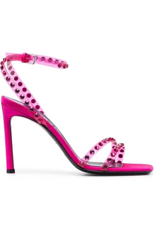 Sergio Rossi High Heel Sandals, female, , Size: 8 1/2 US Crystal-Embellished High Heel Sandals