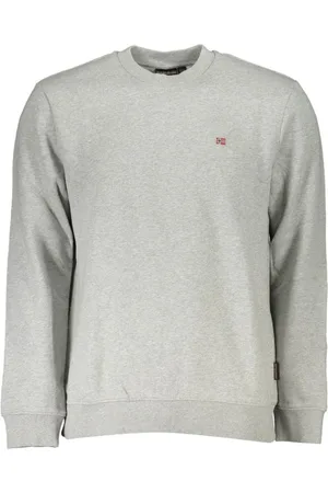 Napapijri Sweatshirts, male, , Size: 2XL Cotton Embroidered Crewneck Sweater