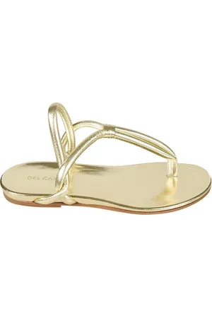 ROBERTO DEL CARLO Flat Sandals, female, , Size: 11 US Grey Sandals