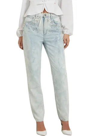 Guess Slim-fit Jeans, female, , Size: W27 Mom Jeans Light