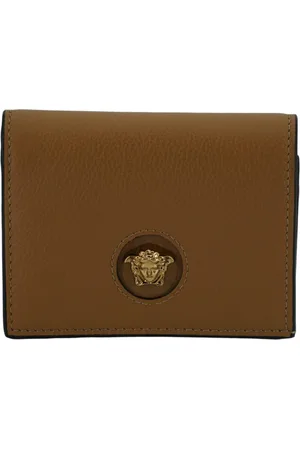 VERSACE Wallets & Cardholders, female, , Size: ONE SIZE Compact Wallet with Medusa Head Logo