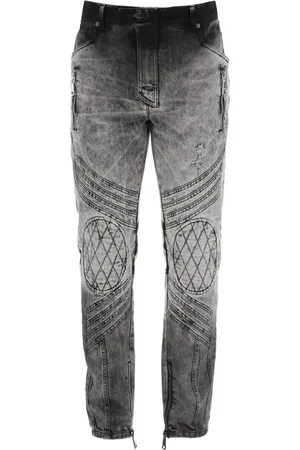 Balmain Slim-fit Jeans, male, , Size: W31 Motor Slim Fit Jeans with Biker-Inspired Design