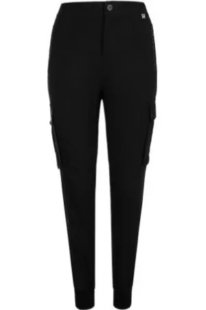 Twin-Set Slim-fit Trousers, female, , Size: M Cargo pants with ribbed cuffs