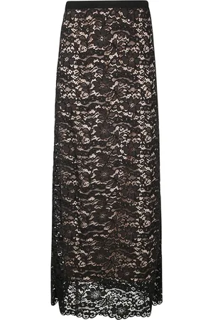 P.A.R.O.S.H. Maxi Skirts, female, , Size: S Lace Skirt with Contrasting Slip