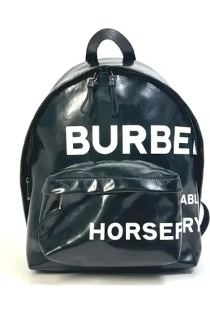 Burberry Pre-owned Backpacks, male, , Size: ONE SIZE Pre-owned Fabric backpacks