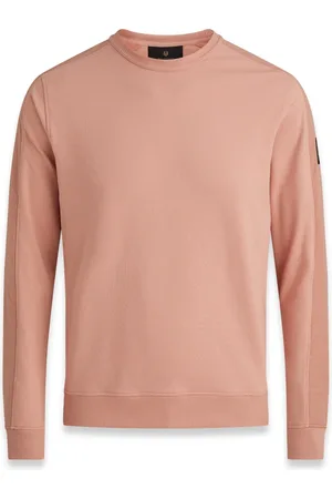 Belstaff Sweatshirts, male, , Size: M Rust Fleece Sweater