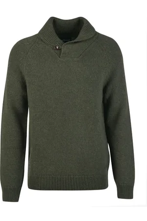 Barbour Round-neck Knitwear, male, , Size: M Chunky Knit Round Neck Sweater