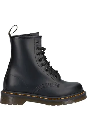 Dr. Martens Lace-up Boots, female, , Size: 6 US 1460 Smooth Ankle Boots