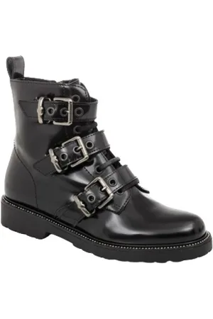 Twin-Set Ankle Boots, female, , Size: 7 US leather ankle boots with straps