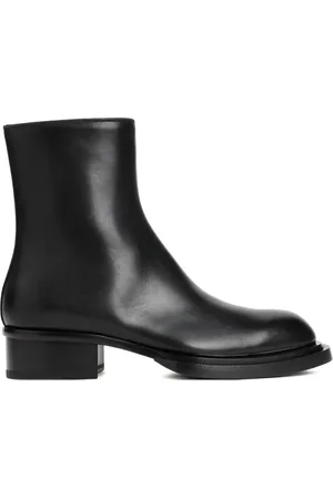 Alexander McQueen Ankle Boots, male, , Size: 10 US Ankle Boots Round Toe Zipper