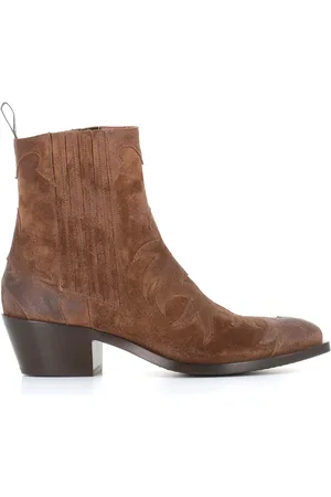 SARTORE Cowboy Boots, female, , Size: 7 1/2 US Texano Boots in Suede Leather