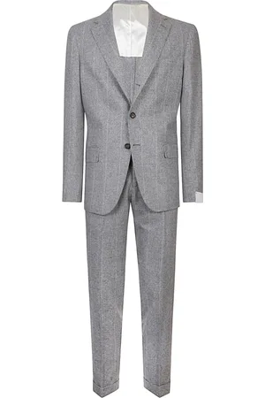ELEVENTY Single Breasted Suits, male, , Size: L Silk Wool Cashmere Single-Breasted Suit