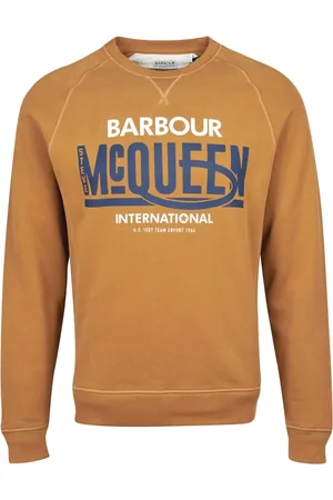 Barbour Sweatshirts, male, , Size: M Randall Crew Sweatshirt with Cornelius Embroidery