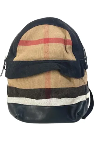 Burberry Pre-owned Backpacks, male, , Size: ONE SIZE Pre-owned Canvas backpacks