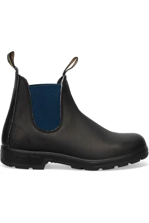 Blundstone Chelsea Boots, female, , Size: 6 1/2 US Leather Ankle Boots with Navy Blue Side Elastics