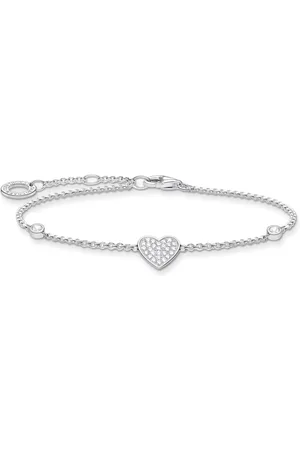 Thomas Sabo Bracelets, female, , Size: ONE SIZE Heart Bracelet with Stones