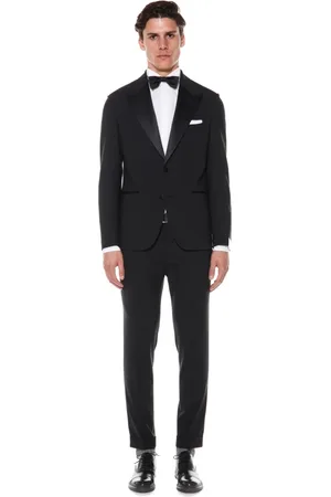 ELEVENTY Single Breasted Suits, male, , Size: XL Stretch Wool Smoking Suit