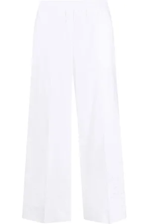 P.A.R.O.S.H. Wide Trousers, female, , Size: M Broderie-Anglaise Trousers