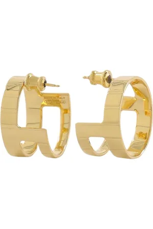 IVI Earrings, female, , Size: ONE SIZE Slot Gold-Plated Earrings