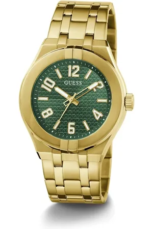 Guess Watches, male, , Size: ONE SIZE Escape Gold Stainless Steel Watch