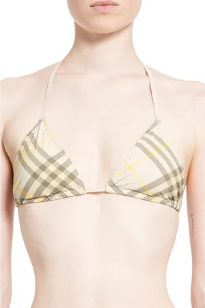 Burberry Bikinis, female, , Size: M Wheat Signature Halterneck Bikini Top